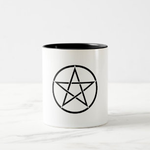 Tasse 2 Couleurs Pentacle Wiccan (Pentagramme)