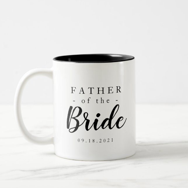 Tasse 2 Couleurs Père classique de la mariée (Gauche)