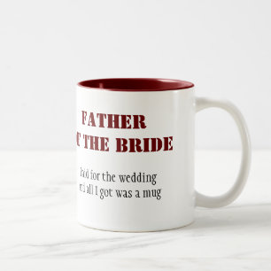 Tasse 2 Couleurs Père de la jeune mariée
