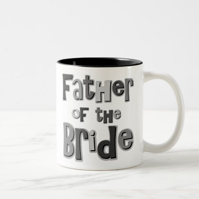 Tasse 2 Couleurs Père du gris de jeune mariée (Droit)