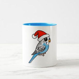 Tasse 2 Couleurs Père Noël Budgie Blue