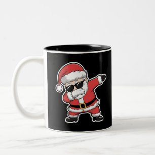 Tasse 2 Couleurs Père Noël Dabbing Lumières de Noël Cadeaux de Noël