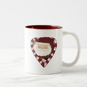 Tasse 2 Couleurs Père Noël Heart Holiday Tshirts et cadeaux