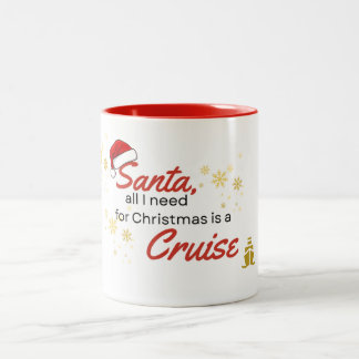 Tasse 2 Couleurs Père Noël, tout ce dont j'ai besoin, c'est une Cro