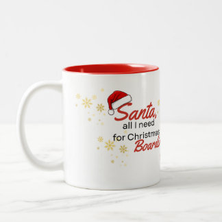 Tasse 2 Couleurs Père Noël tout ce dont j'ai besoin est une carte d