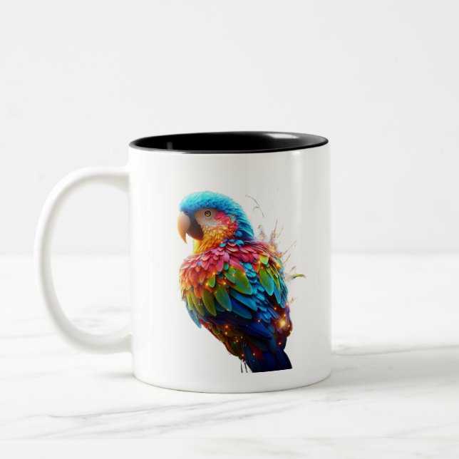 Tasse 2 Couleurs Perroquet (Gauche)