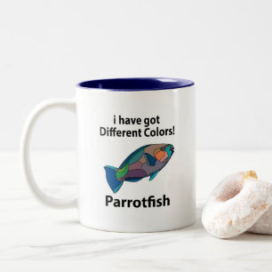 Tasse 2 Couleurs Perroquet Drôle
