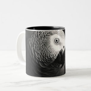 Tasse 2 Couleurs Perroquet gris d'Afrique