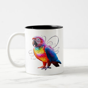 Tasse 2 Couleurs Perroquet vibrant