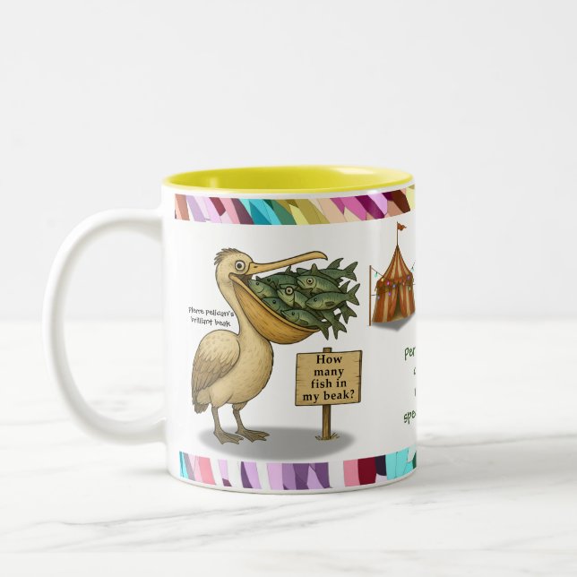 Tasse 2 Couleurs Personalise: Pierre pelican's brilliant beak (Gauche)