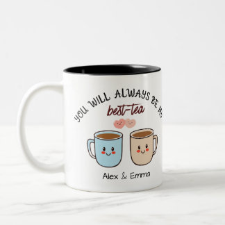 Tasse 2 Couleurs Personalized Best-Tea Couple