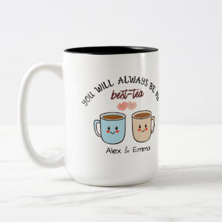 Tasse 2 Couleurs Personalized Best-Tea Couple
