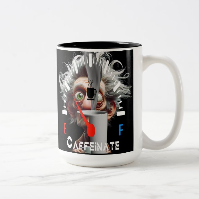 Tasse 2 Couleurs  Personalized Get Caffeinated (Droit)