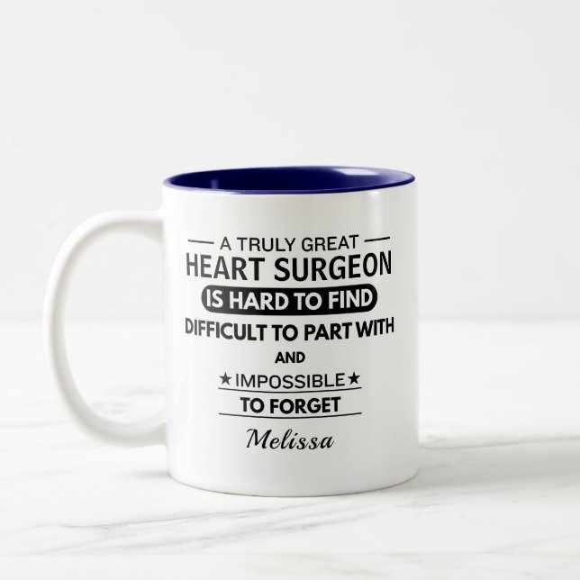 Tasse 2 Couleurs Personalized Heart Surgeon Appreciation Doctor  (Gauche)