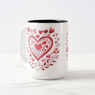 Tasse 2 Couleurs Personalized Valentine Coffee Mug