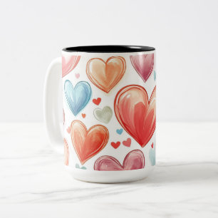 Tasse 2 Couleurs Personalized Valentine Coffee Mug
