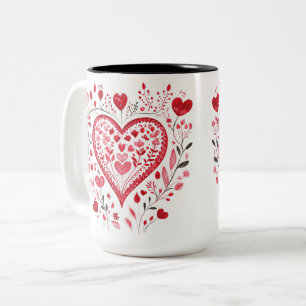Tasse 2 Couleurs Personalized Valentine Coffee Mug