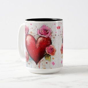 Tasse 2 Couleurs Personalized Valentine Coffee Mug