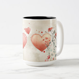 Tasse 2 Couleurs Personalized Valentine Coffee Mug