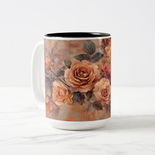 Tasse 2 Couleurs Personalized Valentine Coffee Mug (Devant gauche)