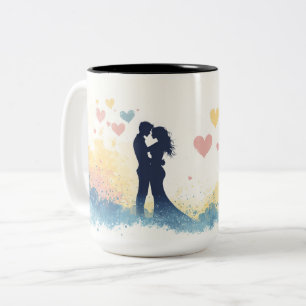 Tasse 2 Couleurs Personalized Valentine Coffee Mug