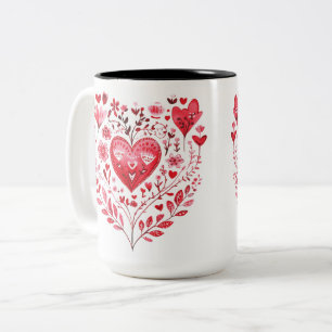Tasse 2 Couleurs Personalized Valentine Coffee Mug