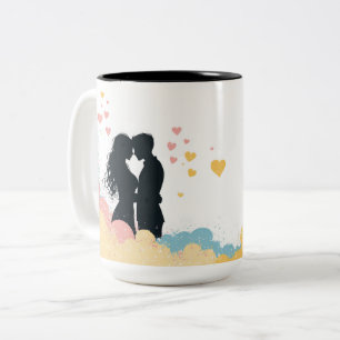 Tasse 2 Couleurs Personalized Valentine Coffee Mug