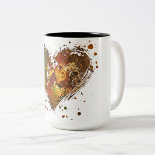Tasse 2 Couleurs Personalized Valentine Coffee Mug, Custom Valentin