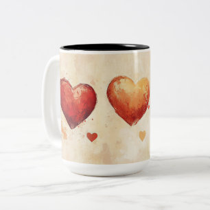Tasse 2 Couleurs Personalized Valentine Coffee Mug, Custom Valentin