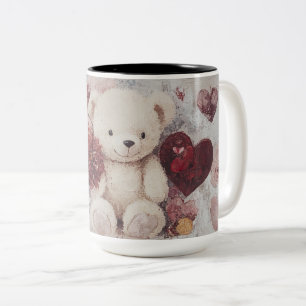 Tasse 2 Couleurs Personalized Valentine Coffee Mug, Custom Valentin
