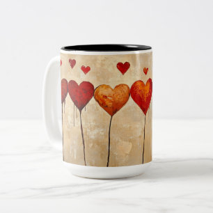 Tasse 2 Couleurs Personalized Valentine Coffee Mug, Custom Valentin