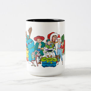 Tasse 2 Couleurs Personnages de l'histoire des jouets de Noël
