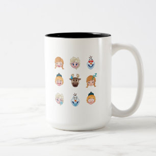 Tasse 2 Couleurs Personnages Emoji Frozen