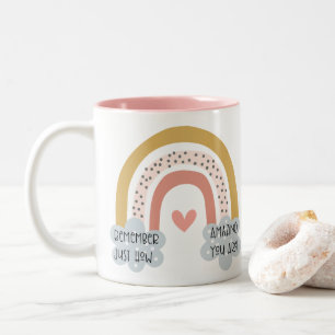 Tasse 2 Couleurs Personnalisé  Arc-en-ciel  Votre nom est Extraord