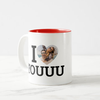 Tasse 2 Couleurs PERSONNALISÉ Je t'aime Ajouter N'importe quel nom