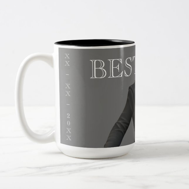 Tasse 2 Couleurs Personnaliser le cadeau Mariage (Gauche)