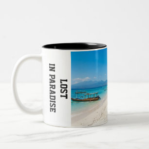 Tasse 2 Couleurs Personnalisez l'île paradisiaque de Gili Trawangan