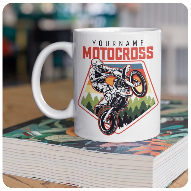 Tasse 2 Couleurs Personnalized Motocross (Créateur téléchargé)