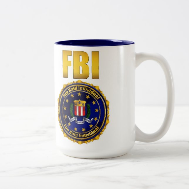Tasse 2 Couleurs Personne chauve d'amusement (Droit)