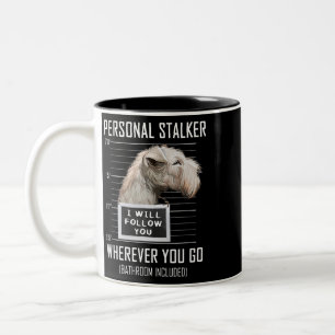 Tasse 2 Couleurs Personnel Stalker Chien Lakeland Terrier Je Follo
