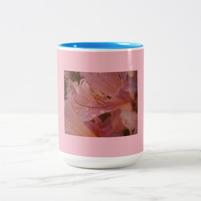 Tasse 2 Couleurs Pétale rose Lily (Centre)