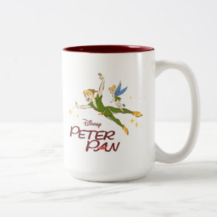 Tasse 2 Couleurs Peter Pan et Tinkerbell