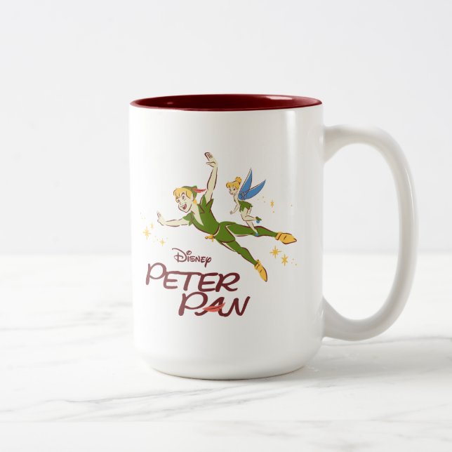 Tasse 2 Couleurs Peter Pan & Tinkerbell (Droit)