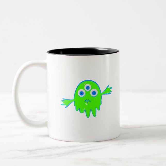 Tasse 2 Couleurs Petit monstre radioactif (Gauche)