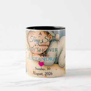 Tasse 2 Couleurs Petite Étoile Arrive Collection de Baby Shower