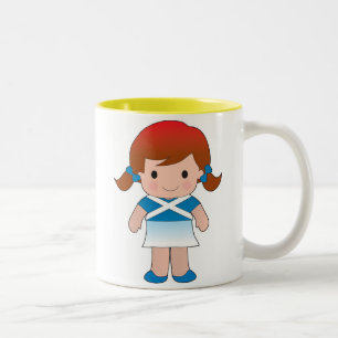 Tasse 2 Couleurs Petite fille écossaise