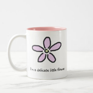 Tasse 2 Couleurs Petite fleur sensible