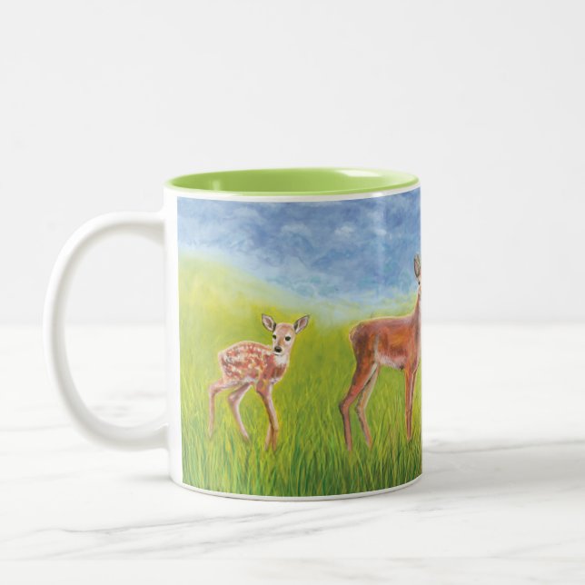 Tasse 2 Couleurs Petite Foi mignonne grandit jusqu'à l'illustration (Gauche)