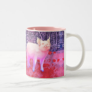 Tasse 2 Couleurs Petite porcelet