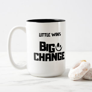 Tasse 2 Couleurs Petites victoires inspirantes, grand changement Mi